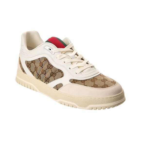 Gucci Other - Gucci Re-Web Gg Canvas & Leather Sneaker, Brown